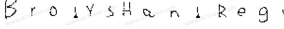 BrodysHand Regular字体转换